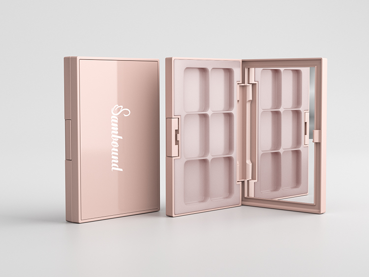 6色眼影盤(pán)空盤(pán)遮瑕盤(pán)包材定制