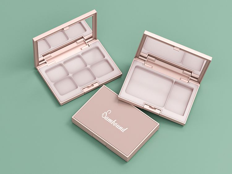 6色眼影盤(pán)空盤(pán)遮瑕盤(pán)包材定制