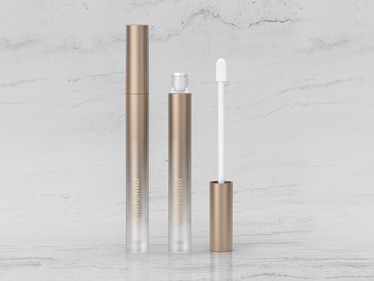 磨砂漸變空唇彩管注塑加工